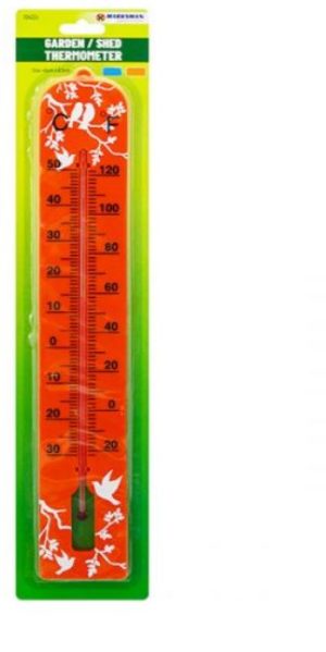 Marksman Wildlife Print Plastic Thermometer Large 40cm X 6.5cm
