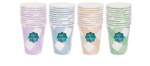 Bello Striped Paper Tumbler 12oz Pack Of 10