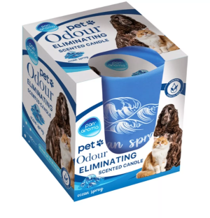 Pan Aroma Pet Odour Eliminating Ocean Spray Scented Candle 120g