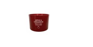 Pan Aroma Apple & Cinnamon Coloured Jar Candle 85g