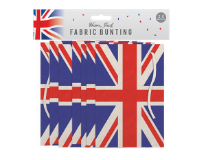 Pop Union Jack Fabric Bunting 3.6m