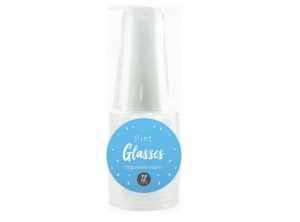 Pop Disposable Plastic Pint Glasses Pack Of 12