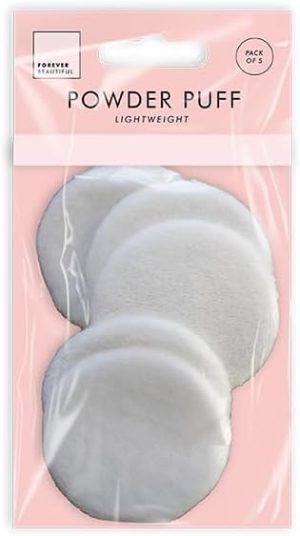 Forever Beautiful Lightweight Powder Puffs Pack Of 5