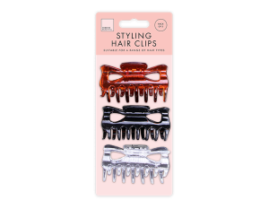 Jones & Co Claw Styling Hair Clips Pack Of 3