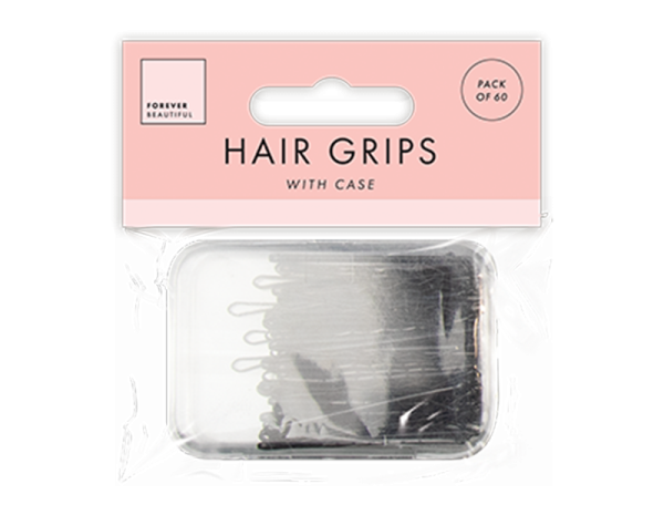 Premium Forever beautiful hair grips with case pack of 60