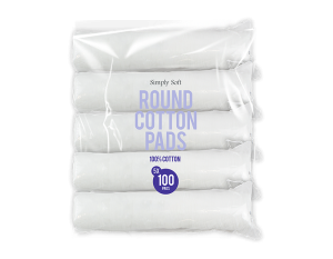 Simply Soft Round Cotton Pads Pack Of 5 x 100
