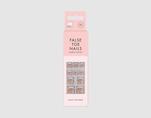 Forever Beautiful Gloss Finish False Toe Nails Pack Of 24