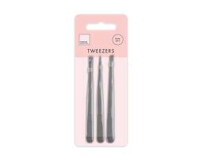 Forever Beautiful Assorted Tweezers Pack Of
