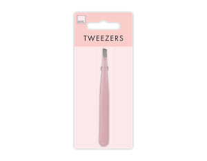 Forever Beautiful Pink Tweezers 9.5cm X 1cm