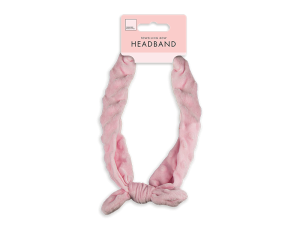 Forever Beautiful Pink Small Toweling Bow Wrap