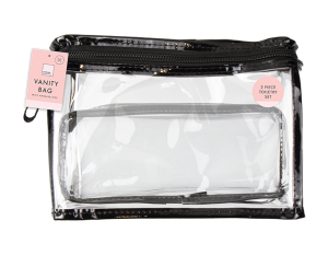 Forever Beautiful PVC Vanity Bag Set 2pc
