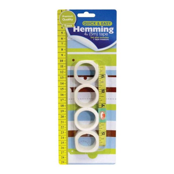 Premium Craft central hemming set with measuring tape pack of 5