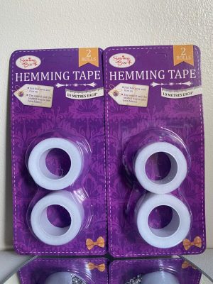Sewing Box Hemming Tape Rolls 10m Pack of 2