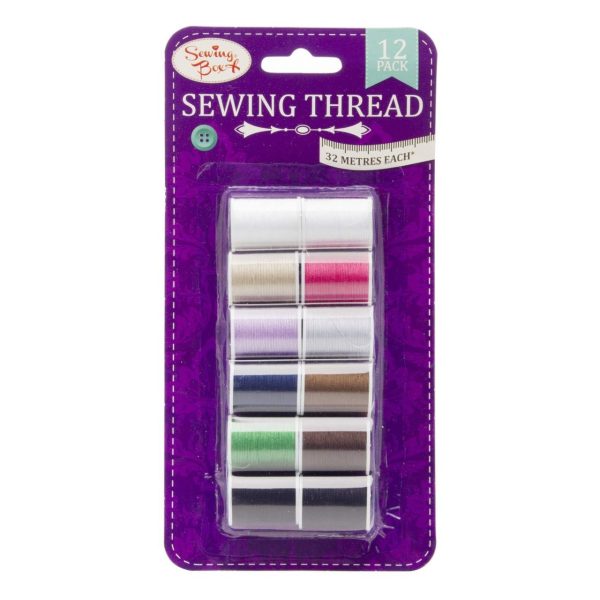 Premium Sewing box sewing thread 32m pack of 12