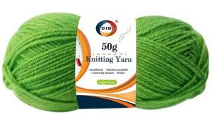 DID Light Green Knitting Yarn 50g