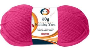 DID Pink Knitting Yarn 50g