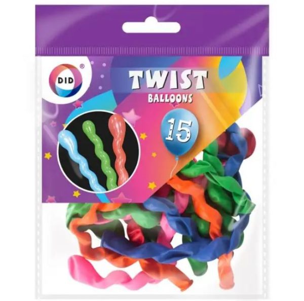 Premium Did twist balloons pack of 15