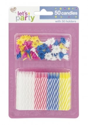 Queen Of Cakes Birthday Candles Set PACK OF 50