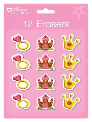Princess Design 12 Erasers