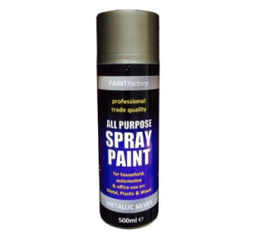 ll Purpose Spray Paint Metallic Silver 500ml