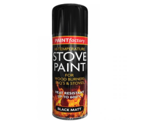 Paint Factory Stove Black High Temp Spray Paint 400ml