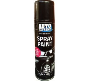 Auto Extreme Automotive Black Matt Spray Paint 250ml