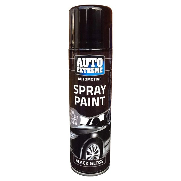 Premium Auto extreme automotive black gloss spray paint 250ml