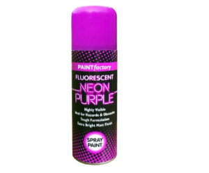 Paint Factory Fluorescent Neon Purple Spray Paint 200ml