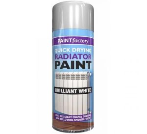 Paint Factory Quick Drying Radiator Paint Brilliant White 400ml