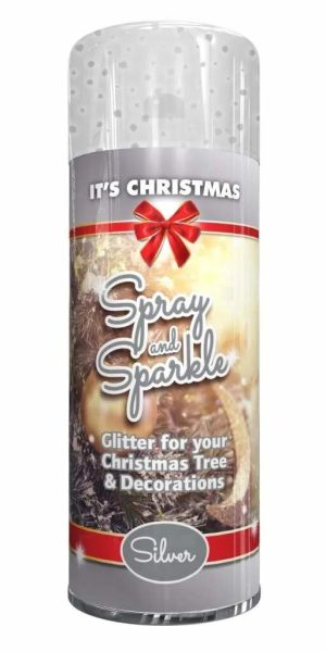 Spray & Sparkle Christmas Tree Spray Silver 200ml