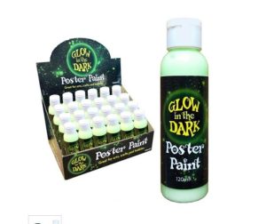 Glow In The Dark Poster Paint 120ml 24pc