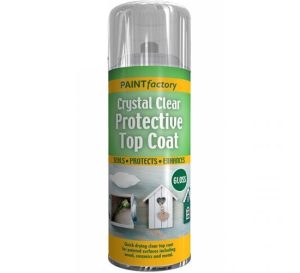 Paint Factory Crystal Clear Protective Top Coat Spray Paint