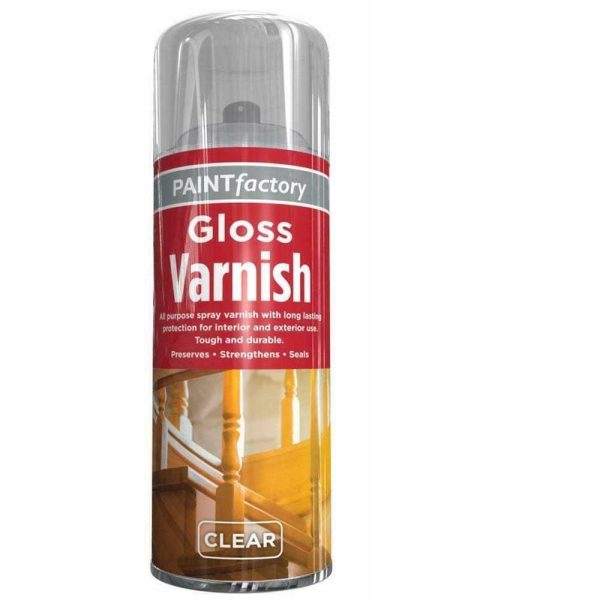 Premium Paint factory household clear gloss spray varnish 250ml