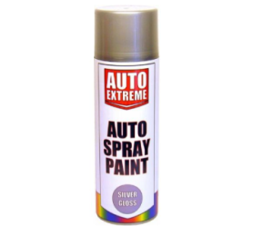 Auto Extreme Silver Gloss Auto Spray Paint 500ml