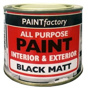 Paint Factory All Purpose Black Matt 170ml