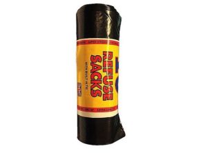 Rm Extra Heavy Duty 180G PACK OF 10 Black Refuse Sacks 115l