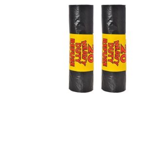 Rm Extra Heavy Duty 110G Pack Of 20 Black Refuse Sacks (110l) 30 Rolls In A Box Pallet Deal
