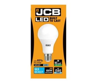 JCB LED Gls 15W 100W Daylight 6500K ES E27