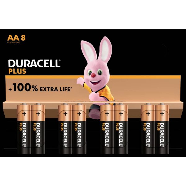 Premium Duracell plus aa batteries pack of 8