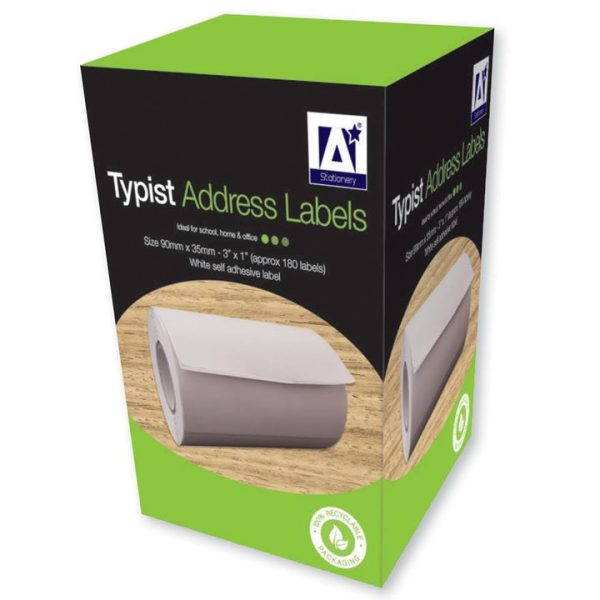 Premium Typist address labels pack of 100