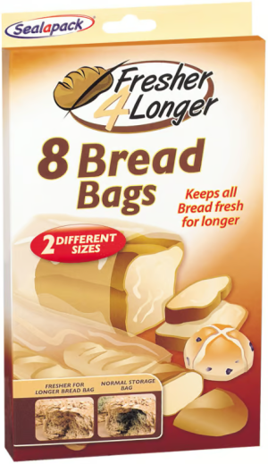 Sealapack Fresher 4 Longer Bread Bags Pack Of 8