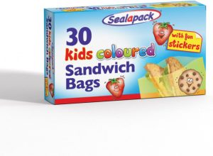 Sealapack Kids Coloured Sandwich Bags Pack Of 30