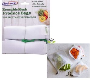 Sealapack Reusable Mesh Produce Bags Pack Of 2