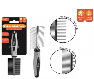 Smart Choice Double-Sided Fine & Medium Tooth Grooming Comb