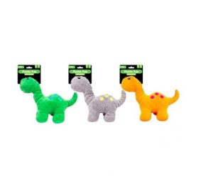 Smart Choice Squeaky Plush Dinosaur Dog Toy
