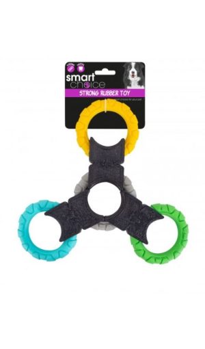 Smart Choice Treble Ring Rubber Triangle Dog Toy 27cm