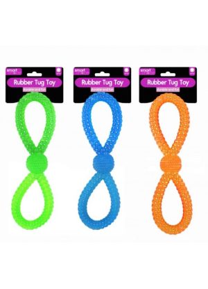 Smart Choice Rubber Twist Tug Dog Toy 26cm