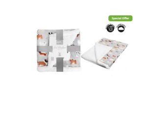 Smart Choice Sweet Dreams Dog Print Sherpa Pet Blanket 100 X 120cm