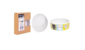 Smart Choice Ceramic Cat Print Pet Bowl 11.5 X 3.5cm