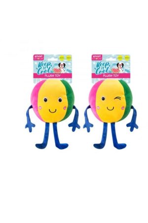 Smart Choice Summer Beach Ball Squeaky Plush Dog Toy